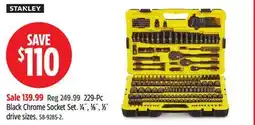 Canadian Tire 229-Pc Black Chrome Socket Set offer