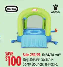Canadian Tire Splash N' Spray Bouncer offer