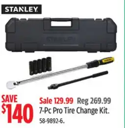 Canadian Tire Stanley 7-Pc Pro Tire Change Kit offer