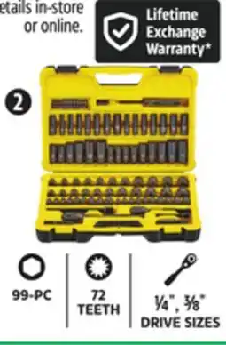 Canadian Tire Stanley Black Chrome Socket Set offer