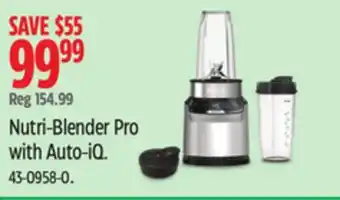 Canadian Tire Nutri-Blender Pro with Auto-iQ offer