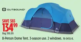 Canadian Tire Outbound 8-Person Dome Tent offer