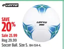 Canadian Tire LOTTO Soccer Ball offer