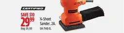 Canadian Tire Certified 1⁄4-Sheet Sander offer