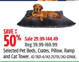 Canadian Tire Selected Pet Beds, Crates, Pillow, Ramp and Cat Tower offer