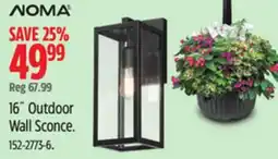 Canadian Tire Noma 16˝ Outdoor Wall Sconce offer