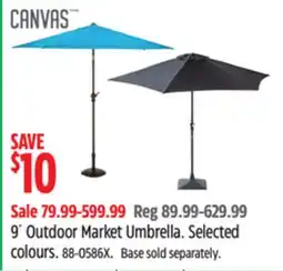 Canadian Tire CANVAS 9´ Outdoor Market Umbrella offer
