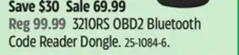 Canadian Tire 3210RS OBD2 Bluetooth Code Reader Dongle offer