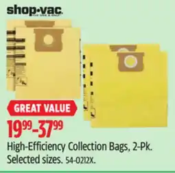 Canadian Tire High-Efficiency Collection Bags offer