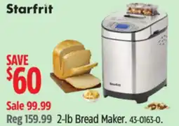 Canadian Tire Starfrit 2-lb Bread Maker offer