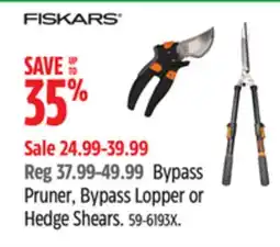 Canadian Tire Bypass Pruner, Bypass Lopper or Hedge Shears offer