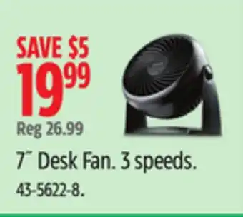 Canadian Tire Honeywell 7˝ Desk Fan offer