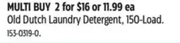 Canadian Tire Old Dutch Laundry Detergent offer