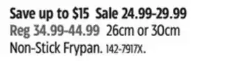 Canadian Tire Vida BY PADERNO 26cm or 30cm Non-Stick Frypan offer