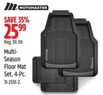 Canadian Tire MOTOMASTER Multi- Season Floor Mat Set, 4-Pc offer
