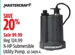 Canadian Tire 1⁄3-HP Submersible Utility Pump offer