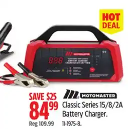 Canadian Tire MOTOMASTER Classic Series 15/8/2A Battery Charger offer
