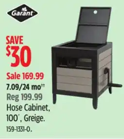 Canadian Tire Garant Hose Cabinet, 100´, Greige offer
