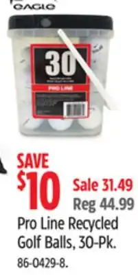 Canadian Tire Pro Line Recycled Golf Balls, 30-Pk offer
