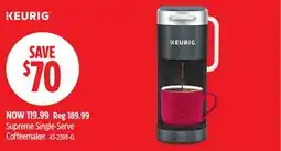 Canadian Tire Keurig Supreme Single-Serve Coffeemaker offer