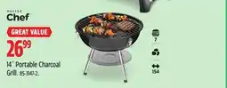 Canadian Tire Master Chef 14˝ Portable Charcoal Grill offer