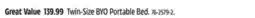 Canadian Tire outbound Twin-Size BYO Portable Bed offer