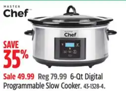 Canadian Tire Master Chef 6-Qt Digital Programmable Slow Cooker offer