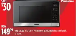 Canadian Tire Panasonic 0.9 Cu-Ft Microwave offer