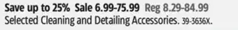 Canadian Tire Simoniz Selected Cleaning and Detailing Accessories offer