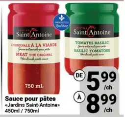 Pasquier Sauce pour pâtes Jardins Saint-Antoine offer