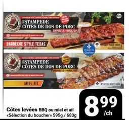 Pasquier Côtes levées BBQ ou miel et ail Sélection du boucher offer