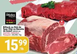 Pasquier Bifteck ou Rôti de faux-filet ou Bavette de bœuf offer