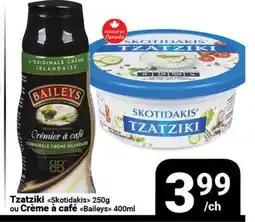 Pasquier Tzatziki Skotidakis 250g ou Crème à café Baileys 400ml offer