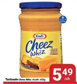 Pasquier Tartinade Cheez Whiz Kraft offer