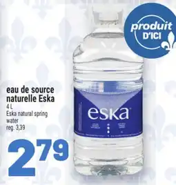 Metro EAU DE SOURCE NATURELLE ESKA | ESKA NATURAL SPRING WATER offer