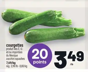 Metro COURGETTES | ZUCCHINI SQUASHES offer