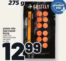 Metro SAUMON COHO FUMÉ TRANCHÉ GRIZZLY | GRIZZLY SLICED SMOKED COHO SALMON offer