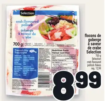 Metro FLOCONS DE GOBERGE À SAVEUR DE CRABE SELECTION | SELECTION CRAB FLAVOURED POLLOCK FLAKES offer