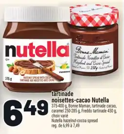 Metro TARTINADE NOISETTES-CACAO NUTELLA | NUTELLA HAZELNUT-COCOA SPREAD offer