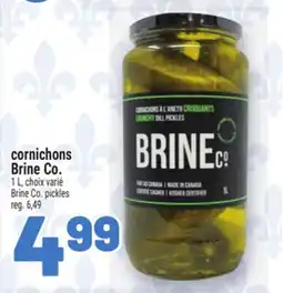 Metro CORNICHONS BRINE CO. | BRINE CO. PICKLES offer