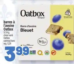 Metro BARRES À L'AVOINE OATBOX | OATBOX OATMEAL BARS offer