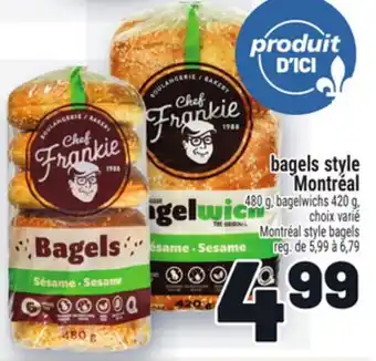 Metro BAGELS STYLE MONTRÉAL | MONTRÉAL STYLE BAGELS offer