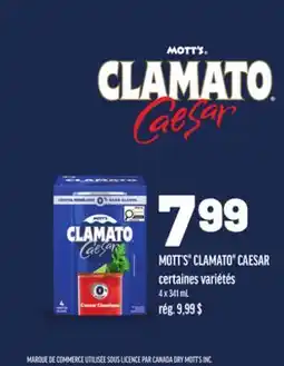 Metro MOTT'S CLAMATO CAESAR offer