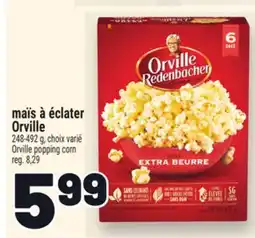 Metro MAÏS À ÉCLATER ORVILLE | ORVILLE POPPING CORN offer