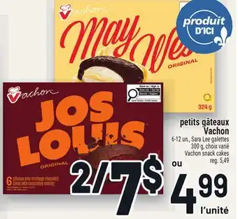 Metro PETITS GÂTEAUX VACHON | VACHON SNACK CAKES offer