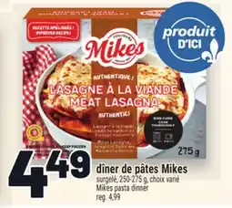 Metro DÎNER DE PÂTES MIKES | MIKES PASTA DINNER offer
