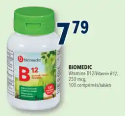 Familiprix BIOMEDIC, Vitamin B12, 250 mcg, 100 tablets offer