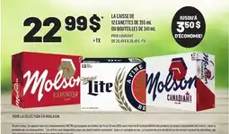 Metro LA CAISSE DE 12 CANETTES DE 355 ML OU BOUTEILLES DE 341 ML offer