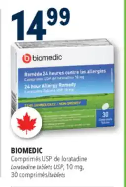 Familiprix BIOMEDIC, Loratadine tablets USP, 10 mg, 30 tablets offer