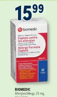 Familiprix BIOMEDIC, Allergy, 25 mg, 60 caplets offer